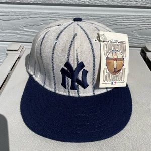 New York Yankees American Needle 1921 Fitted Hat size 7 Pinstripe Cooperstown
